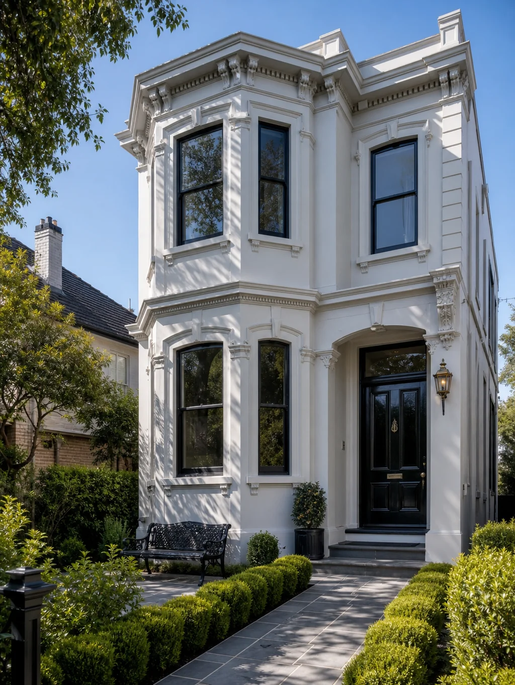Heritage estate with classic brick facade