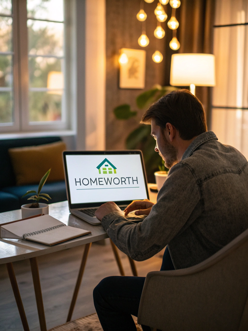 Homeowner reviewing a detailed Comparative Market Analysis and home valuation on a laptop